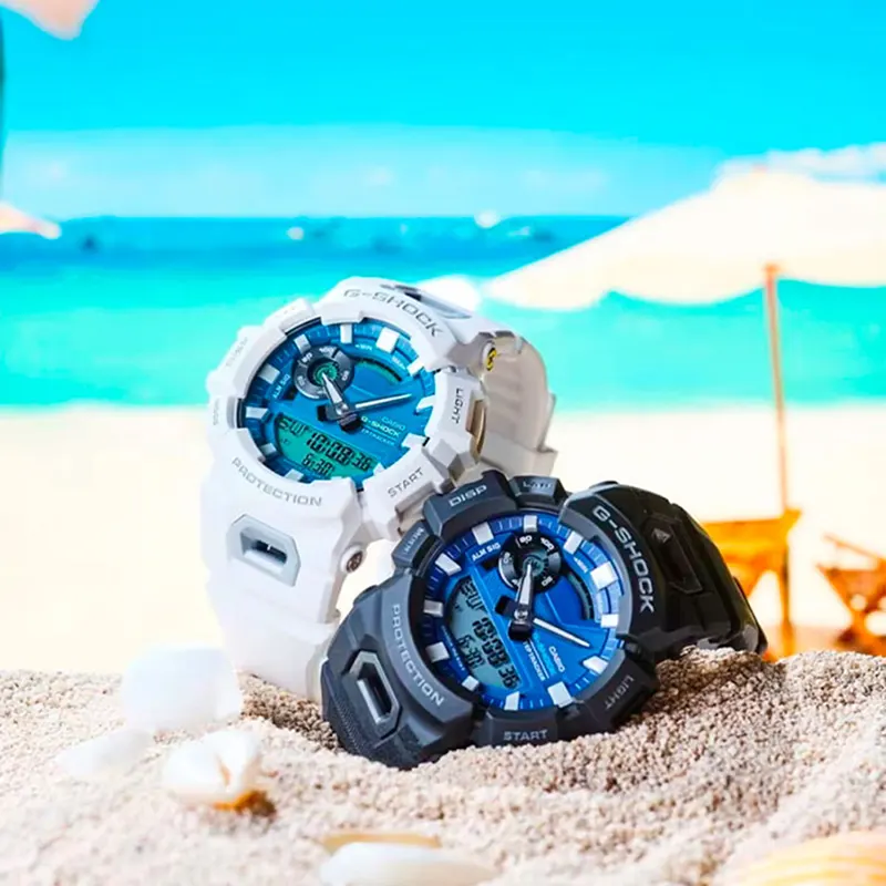 Casio G-Shock Sporty Bluetooth Step-tracking Blue Men's Watch- GBA-900CB-1A